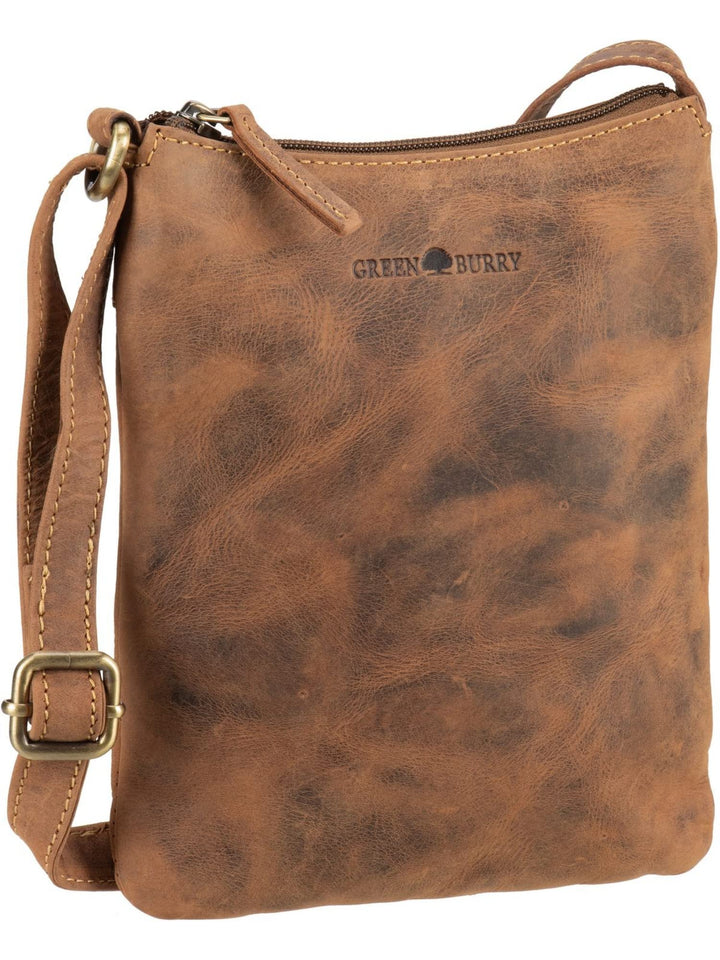 Greenburry Vintage Umhängetasche Leder 20 cm