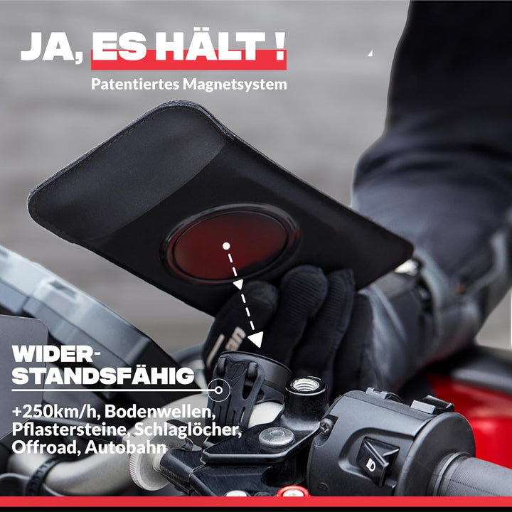 Shapeheart französische Innovation, magnetische Motorrad-Telefonhalterung mit Abnehmbarer wetterfest
