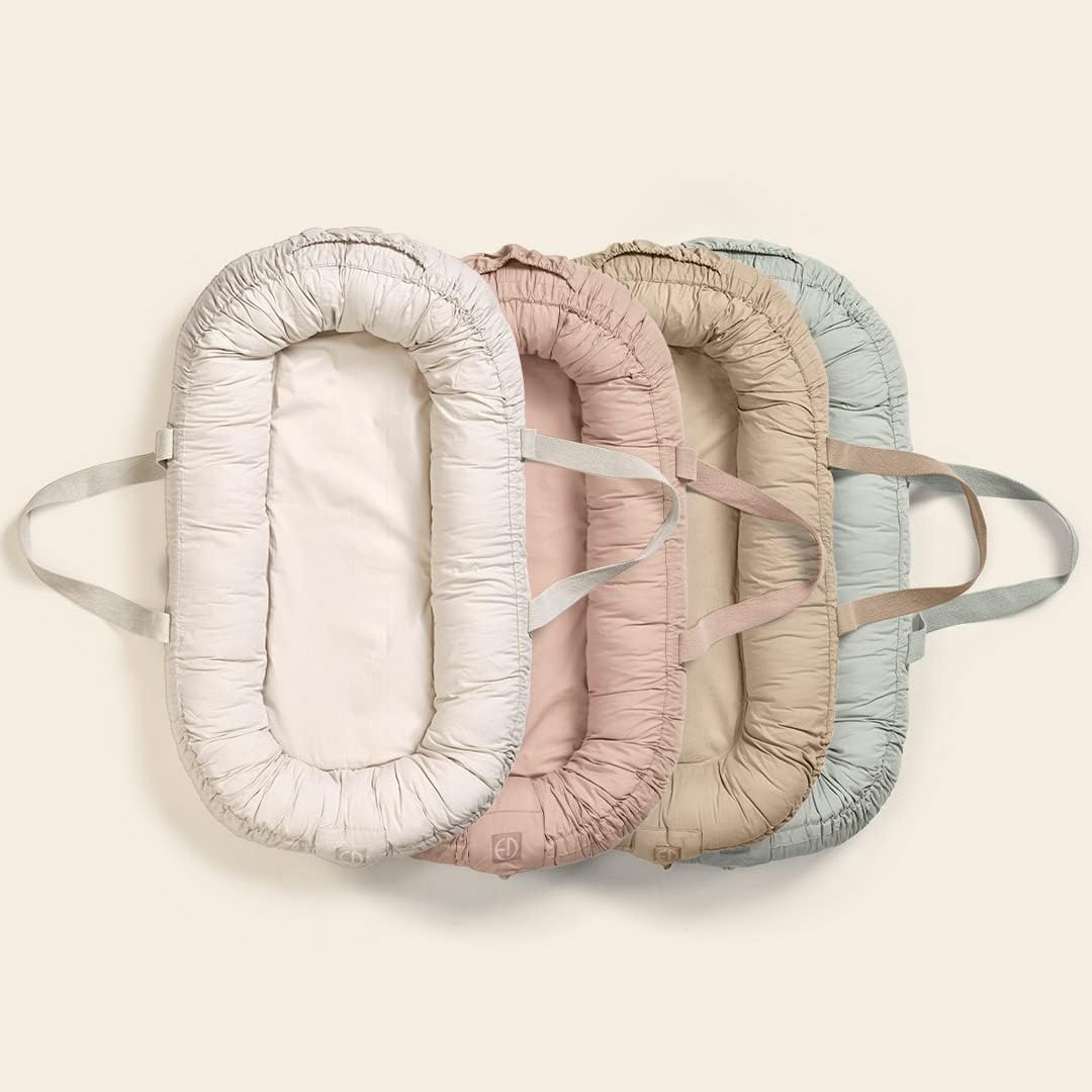Elodie Details Babynestchen Babynest 78x45x16 Kuschelnest Babys Neugeborene 100% Baumwolle – Pure Kh