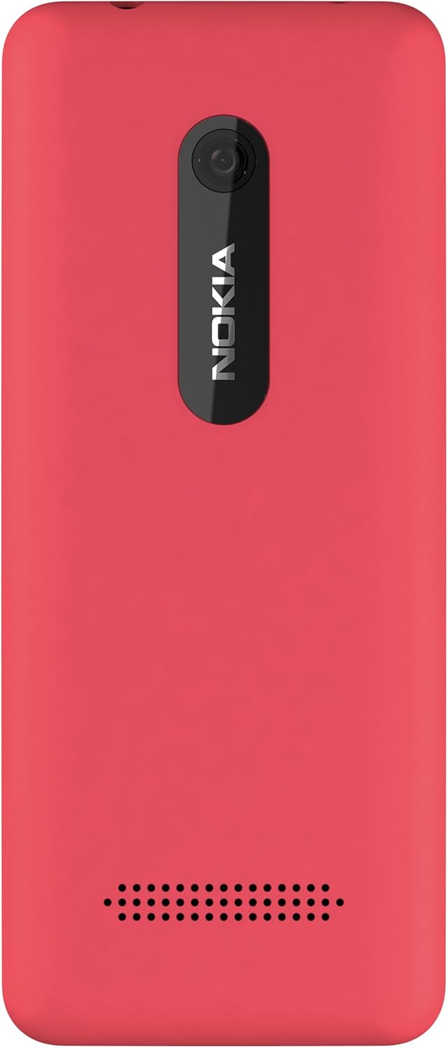 Nokia Asha 206 Smartphone (6,1 cm (2,4 Zoll) Display, 1,3 Megapixel Kamera) Magenta magenta SIM, mag