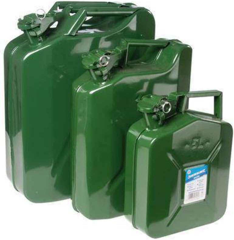 Silverline 563474 Metall-Kanister 10 l 10 Liter Einzelbett, 10 Liter Einzelbett