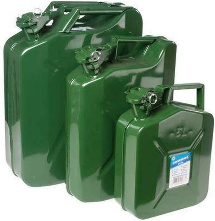 Silverline 563474 Metall-Kanister 10 l 10 Liter Einzelbett, 10 Liter Einzelbett