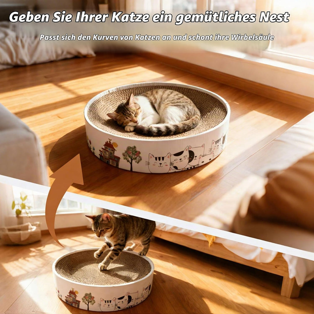 Kratzbrett für Katzen, Katzenkratzer, Interaktives Katzenspielzeug, Katzen Kratzbrett, Katzenkratzbr