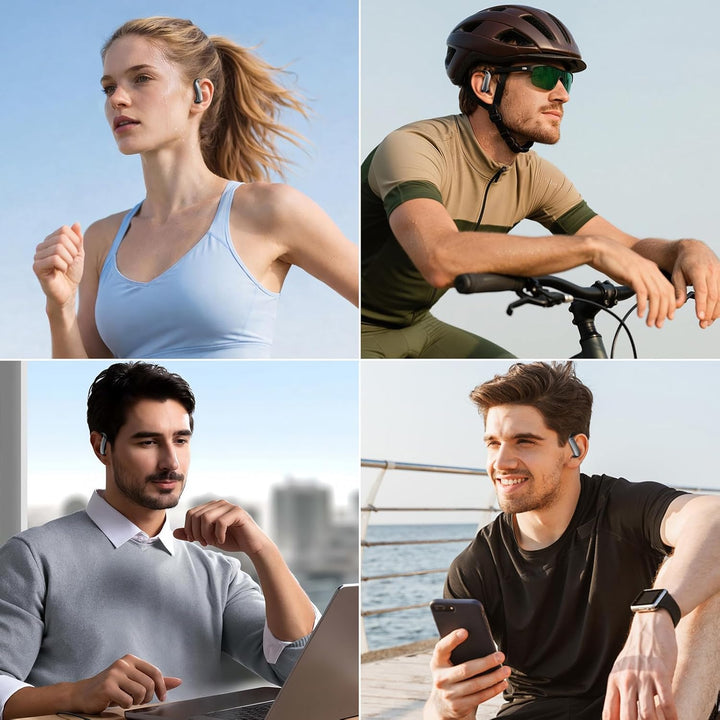 Kopfhörer Kabellos Bluetooth 6.0 in Ear Kopfhörer Sport 32Std 3D-Stereo Tiefer Bass Earpods mit Vers