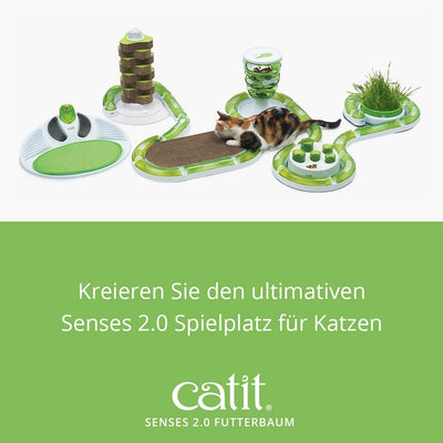 Catit Food Tree Futterbaum, Beschäftigungsspiel für Katzen, interaktives Spielzeug für Katzen, 1 Stü