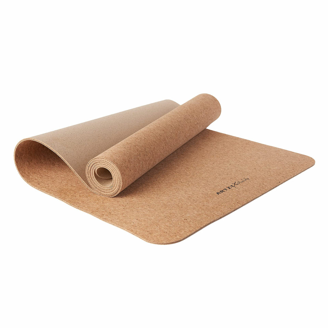 ARTZT vitality Yogamatte Kork Recycle PLUS Beige, 180 x 60 x 0,6 cm