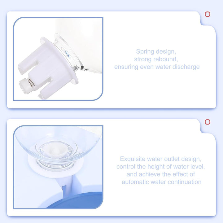 NUOBESTY Automatischer Wasserspender mit 500ml Fassungsvermögen Futternapf für Katzen und Hunde aus