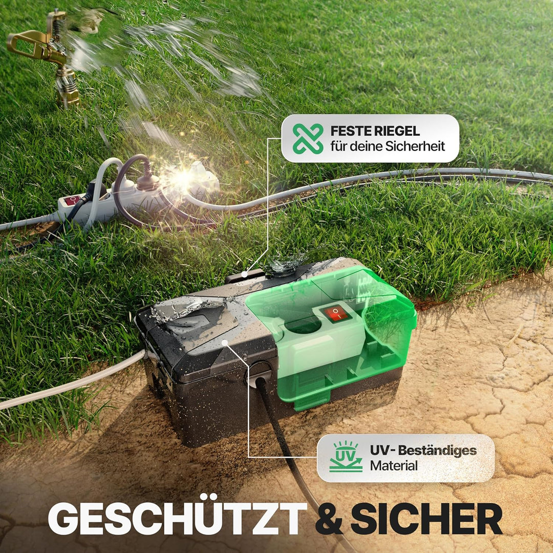 Adlerfokus Kabelbox wasserdicht IP54 [Das Original] Safe Box - Sicherheitsbox - Outdoor Box wasserdi