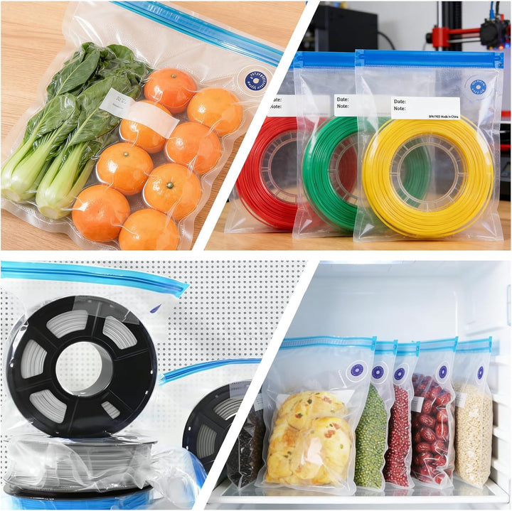 Filament Aufbewahrung Kit mit Auto Pumpe, 30 3D-Druck Filament Vakuumbeutel, 30 Trockenmittel, 6 Ver