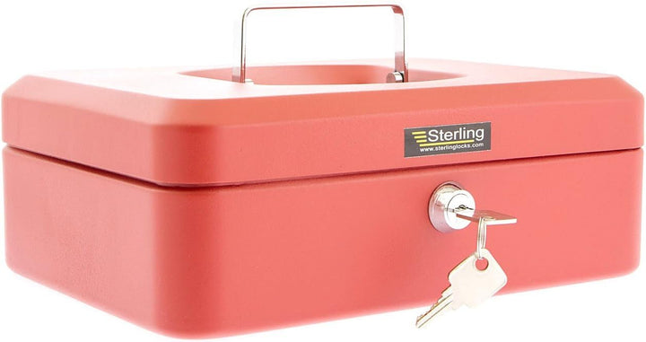 Burg-Wächter CB03R Geld 5025 Geldkassette, rot, 25,4 cm (10 Zoll) 25,4 cm (10 Zoll) Rot, 25,4 cm (10