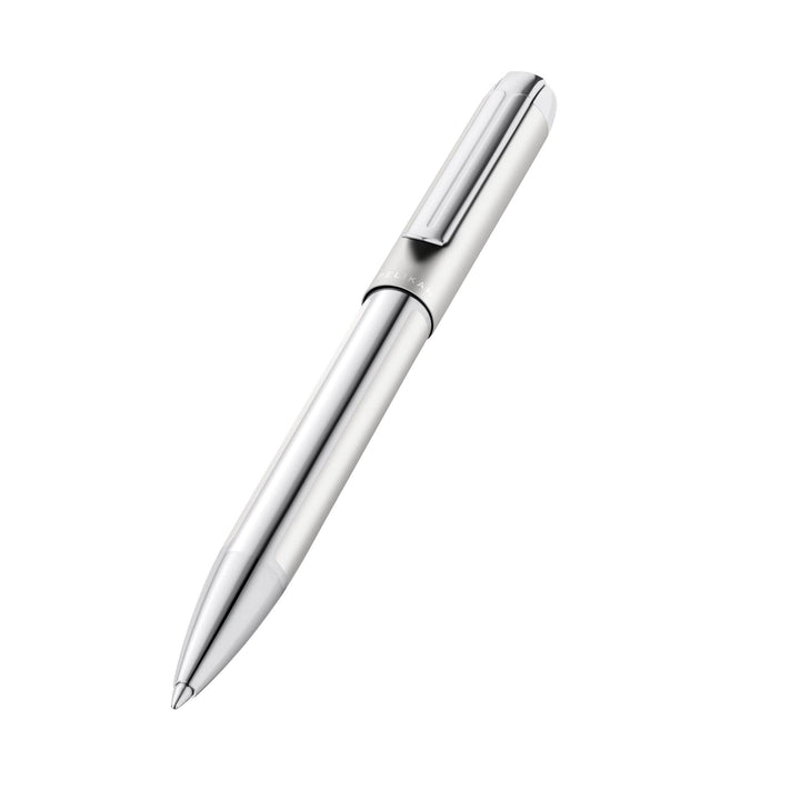 Pelikan Kugelschreiber Pura K40, Silver, hochwertiger Drehkugelschreiber im Geschenk-Etui, 952069, 1