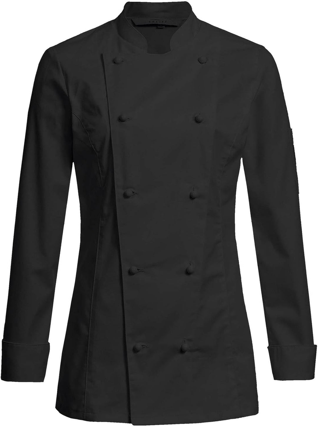 Greiff Gastro Moda Cuisine Damen Premium-Kochjacke Regular Fit L Schwarz, L Schwarz