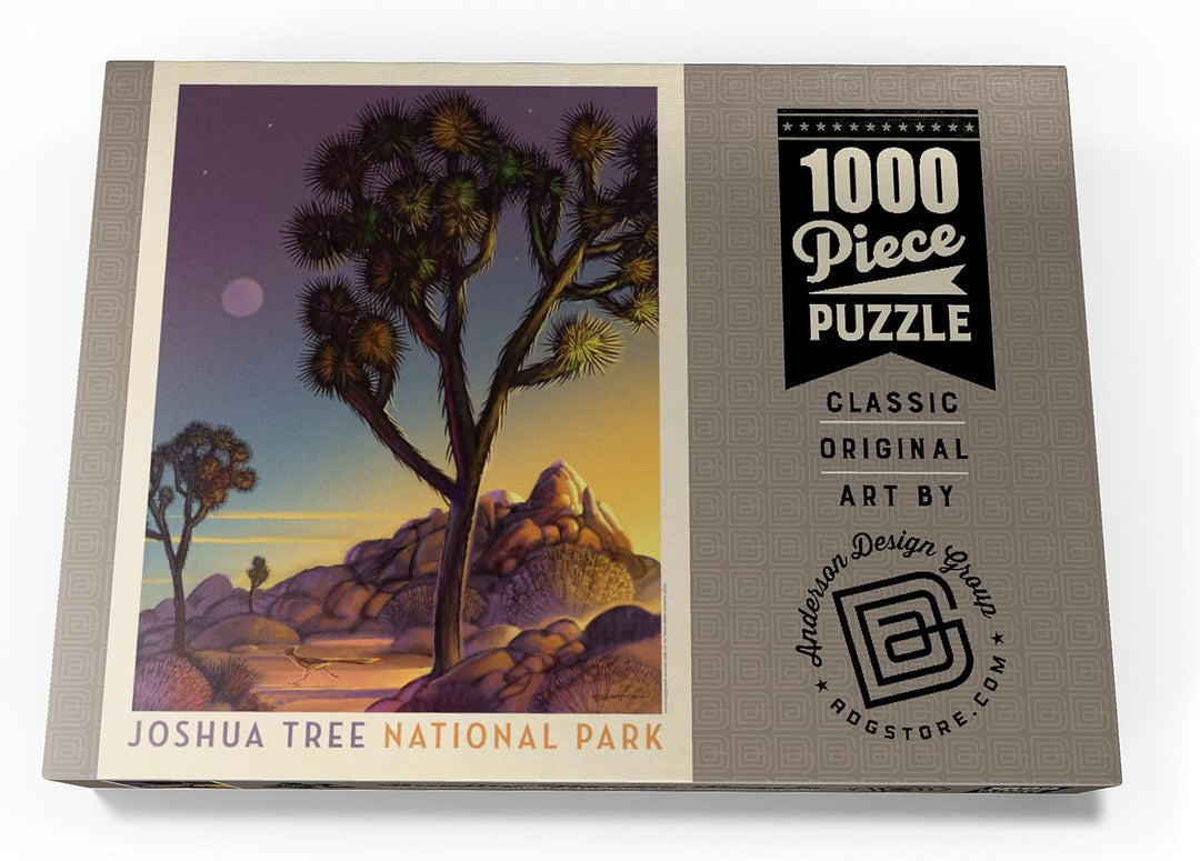 Joshua Tree National Park: Into The Evening, Vintage Poster - Premium 1000 Teile Puzzle - MyPuzzle S