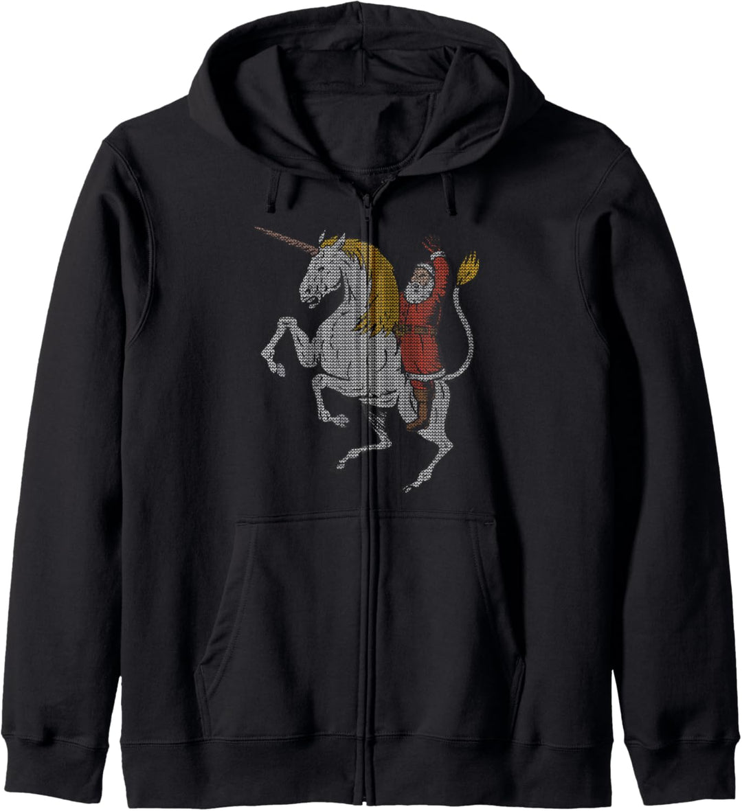 Sata Claus Unicorn Ugly Christmas Kapuzenjacke