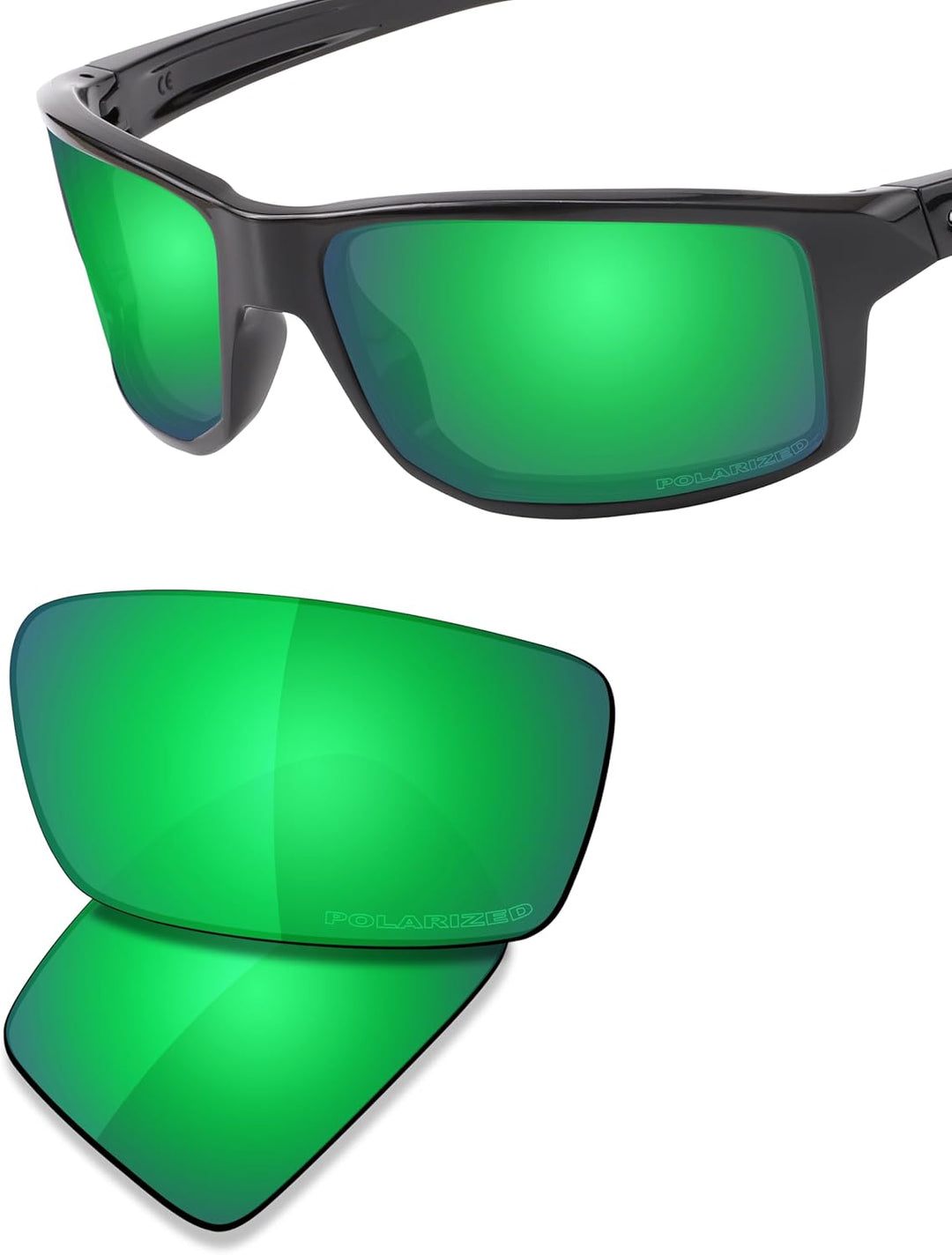 Saucer Premium Ersatzgläser und Gummi-Sets für Oakley Gibston OO9449 Sonnenbrille High Definition -