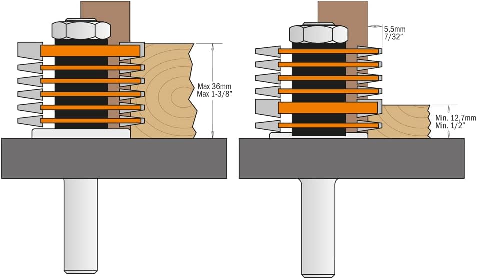 CMT Orange Tools 900.606.11 - Fugenfräser Z 2 hm s 12 d 47.6