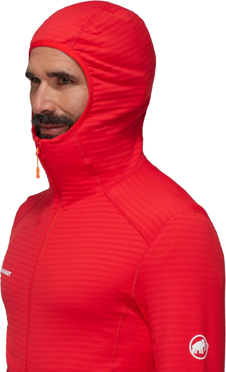 Mammut Herren Taiss Light ML Hoodie Jacke Fleecejacke Fleecepullover S Rot, S Rot