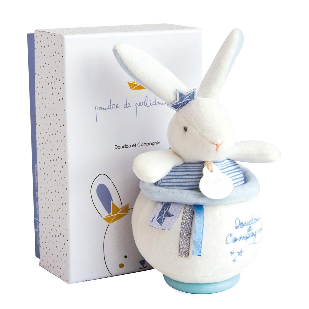 Doudou et Compagnie DC3520 KANINCHEN MATELOT - Spieluhr, blau