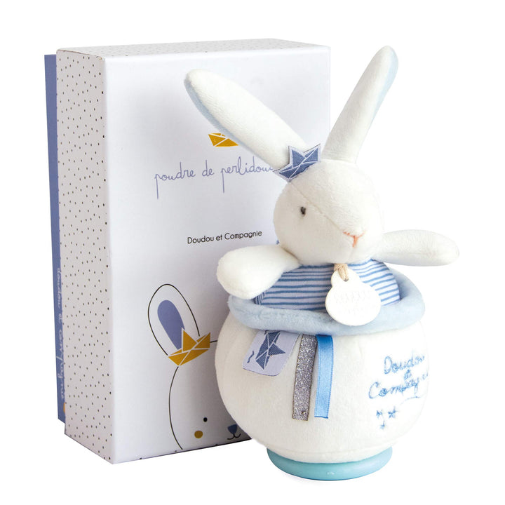 Doudou et Compagnie DC3520 KANINCHEN MATELOT - Spieluhr, blau