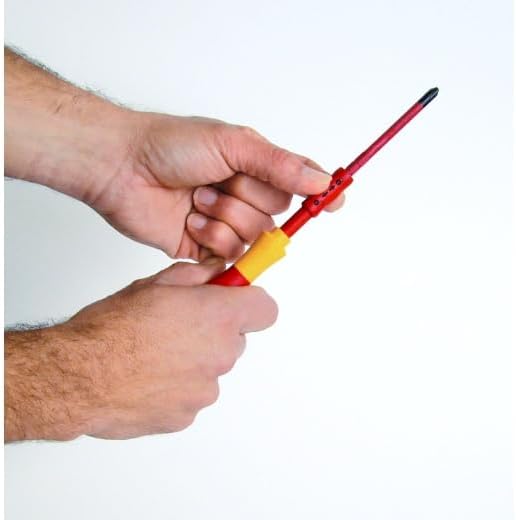 Wiha Schraubendreher mit Bithalter SoftFinish® electric slimVario für slimBits (34577) 6 mm x 50 mm