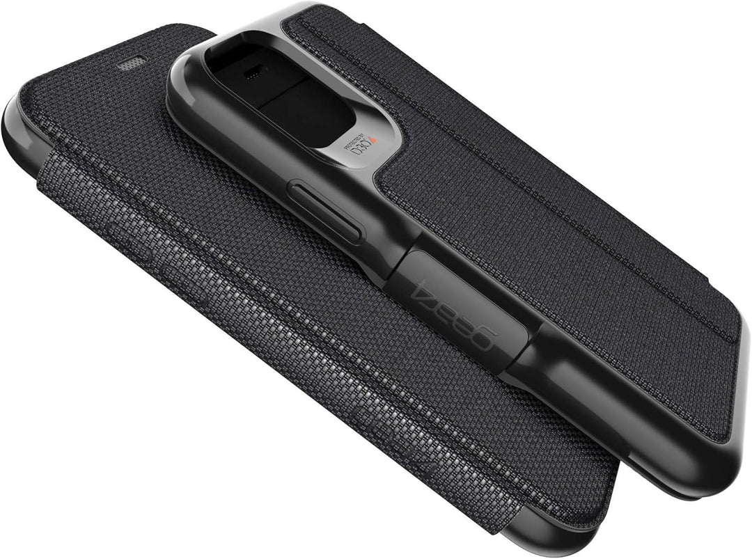Gear4 Oxford Eco Folio Kompatibel mit iPhone 11 Pro Hülle, recyceltes Kunststoff Schutzhülle, erweit