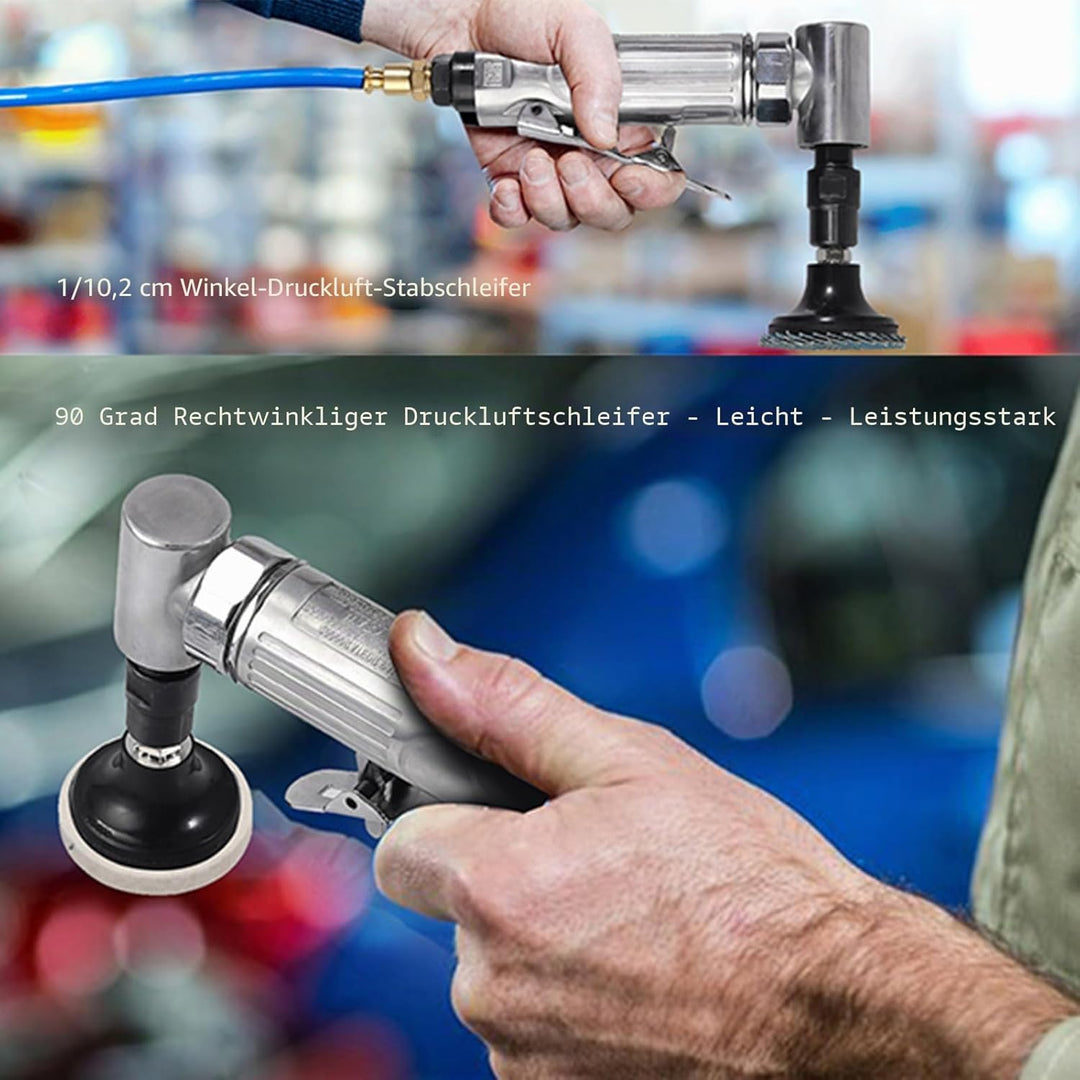 EYPINS Druckluftschleifer Set, Druckluft Winkelschleifer Stabschleifer Gesenkschleifer 90° Winkel Sc