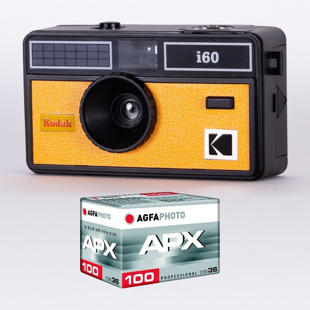 KODAK DA00258 Fotoapparat i60 und 1 ISO-Film mit 36 Aufnahmen, optisches Objektiv 31 mm, geeignet fü