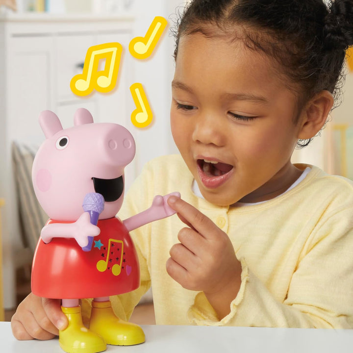 Peppa Pig Plauder- & Singspass Peppa Puppe, Pink, 20 cm Talk and Sing, Talk and Sing