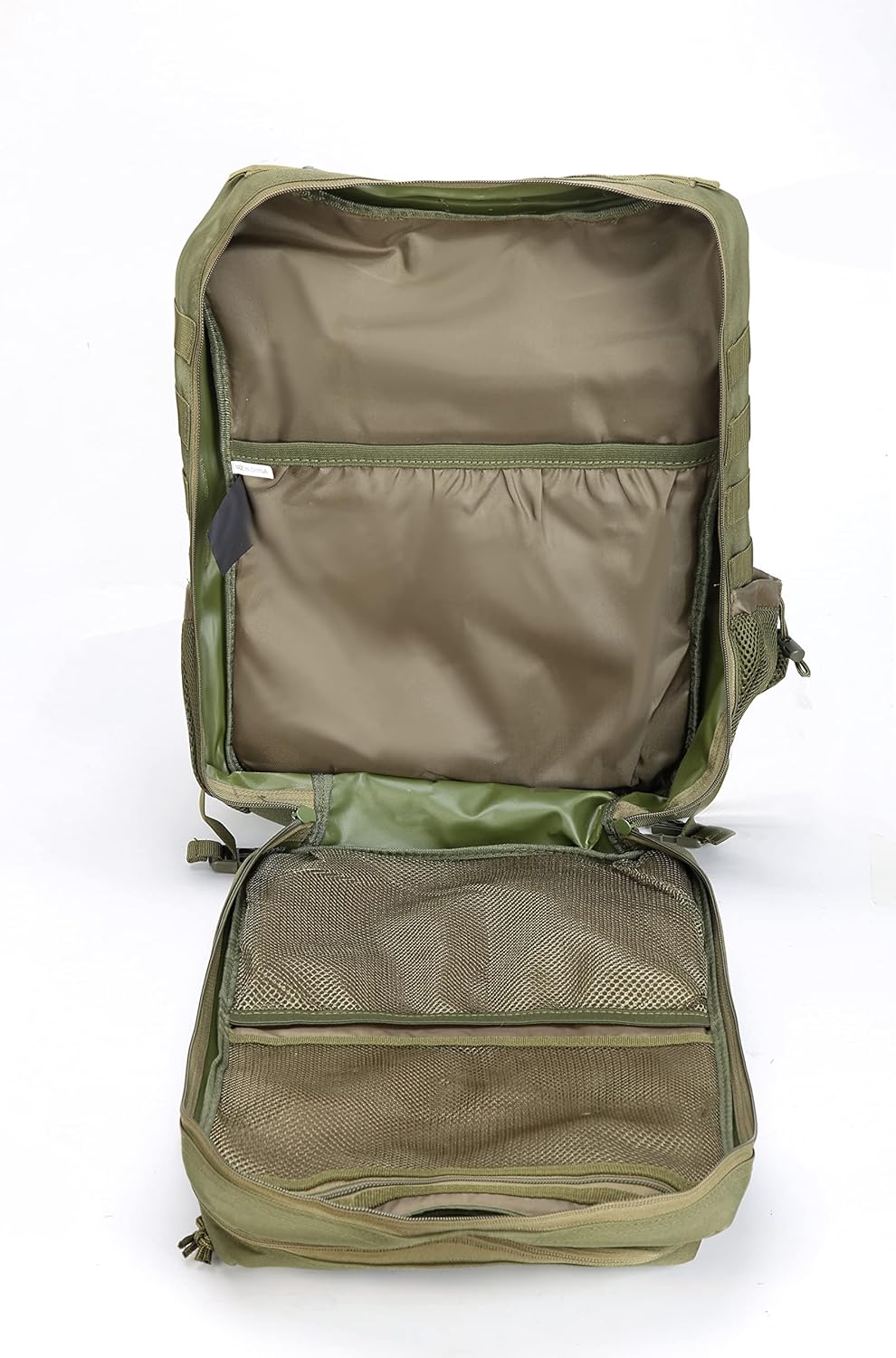 FALKENSTEJN Rucksack für Freizeit Outdooraktivitäten Schule Arbeit Multifunktionsrucksack Army 45l 4