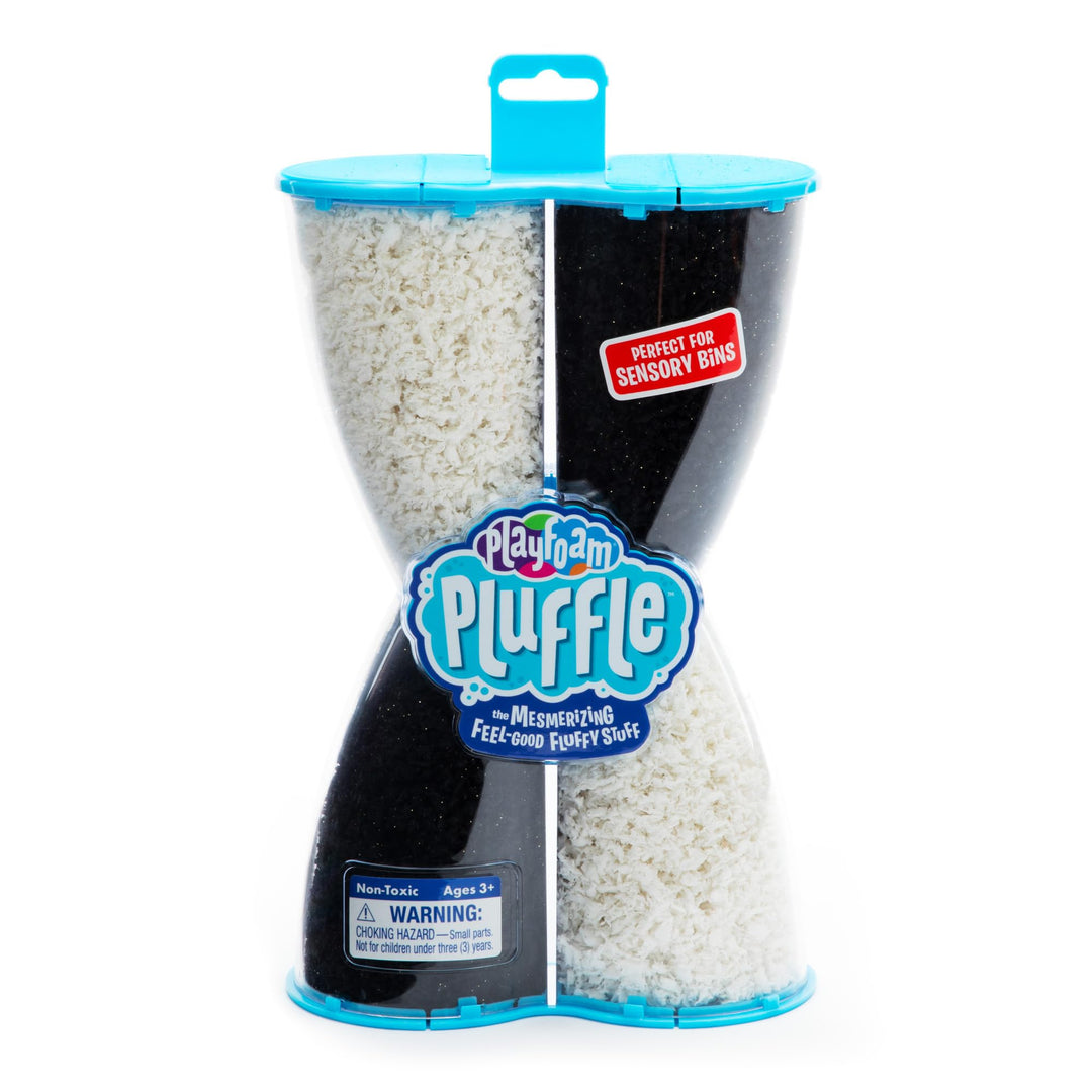 Learning Resources Playfoam Pluffle X-Röhre mit schwarz-weissem Pluffle, Sensorik-Spielzeug, trockne