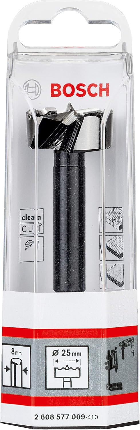 Bosch Professional Forstnerbohrer (für Holz, Ø 25 mm, Länge 90 mm, Zubehör Bohrmaschine) Ø 25 mm Alt