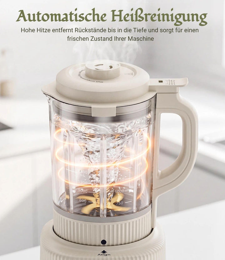 Nussmilch Maschine 11-in-1, 1,75L Automatisch Sojamilchbereiter, Für Selbstgemachte Pflanzenmilch, H