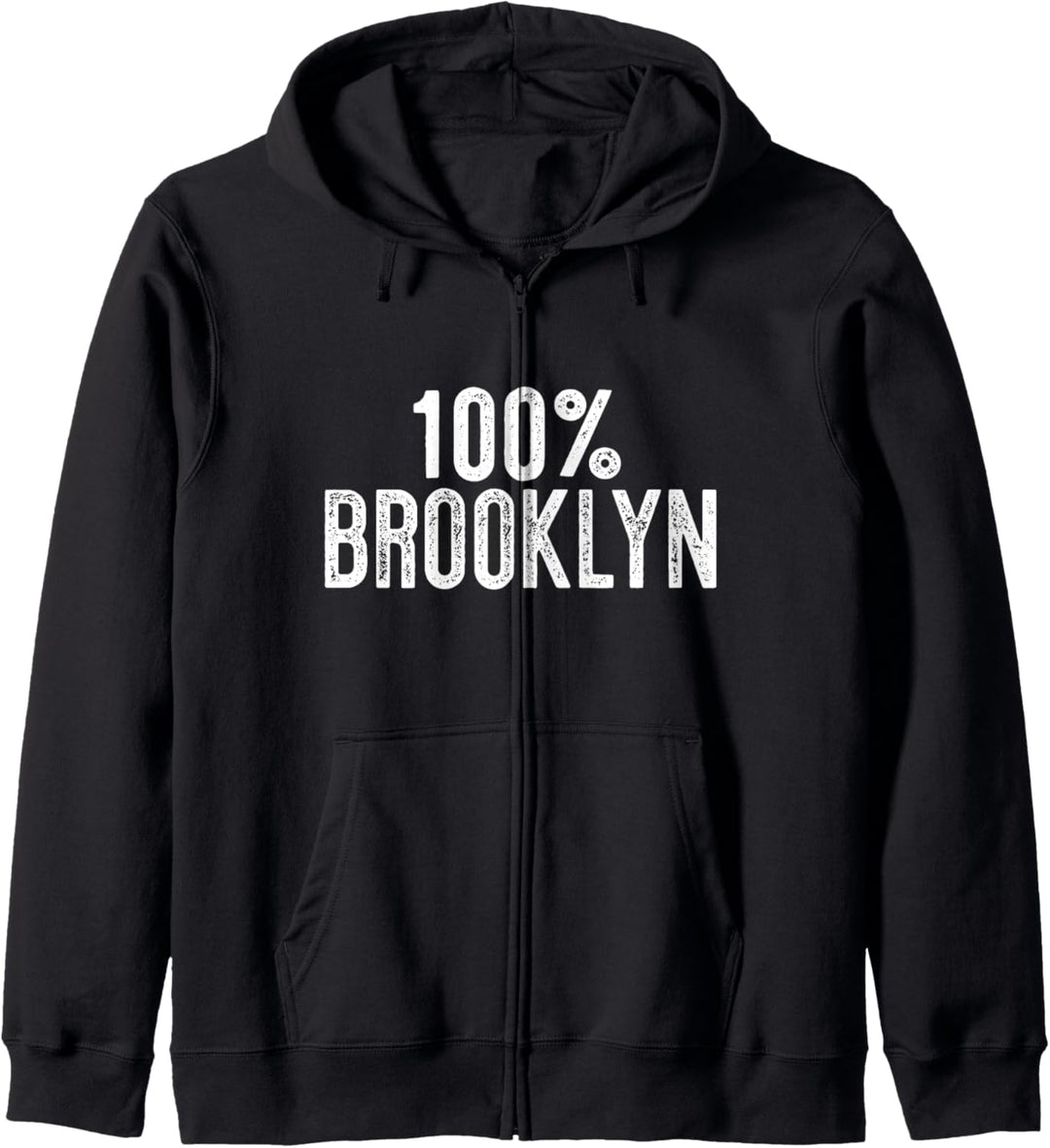 100% BROOKLYN New Yorker Meme New York Borough Kapuzenjacke