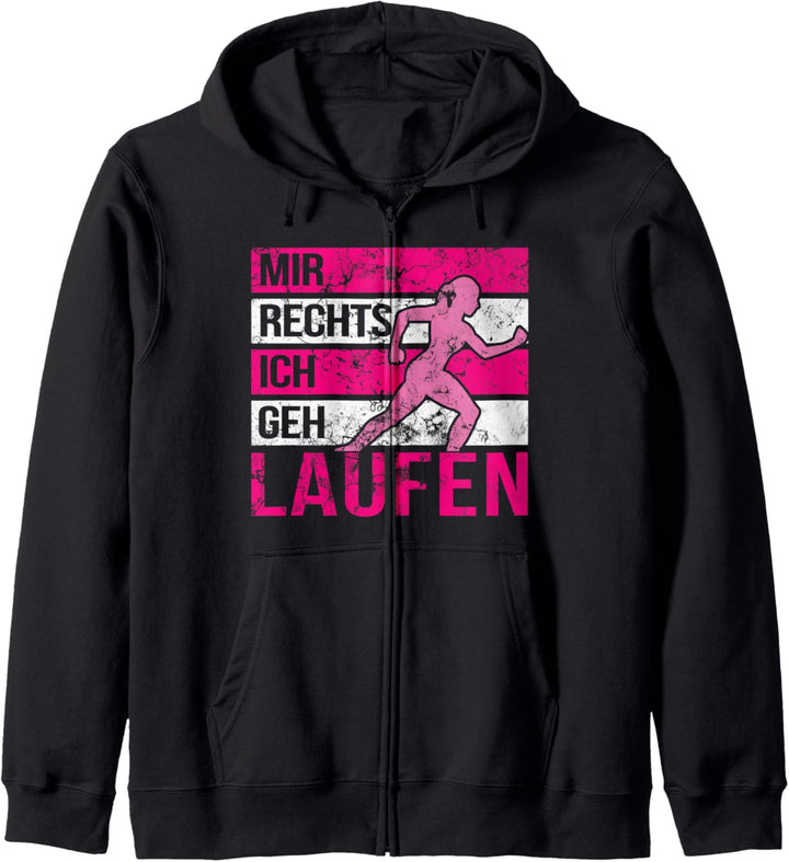 Mir Reichts Ich Geh Laufen Joggen Joggerin Geschenk Kapuzenjacke