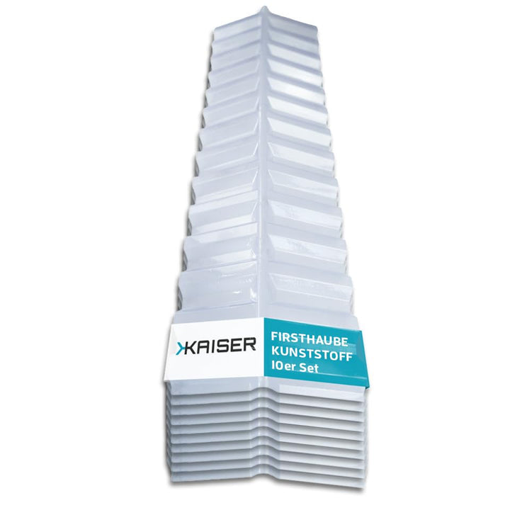 KAISER plastic® Firsthaube Klar | Wellplatten Dach Abdeckung, Welldach Kunststoff | Dachplatten wett