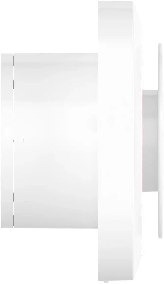 Vlano MOON 125 H Badlüfter mit Feuchtigkeitssensor, Timer, 125 mm, mit kurzem Abluftflansch, Rücksch