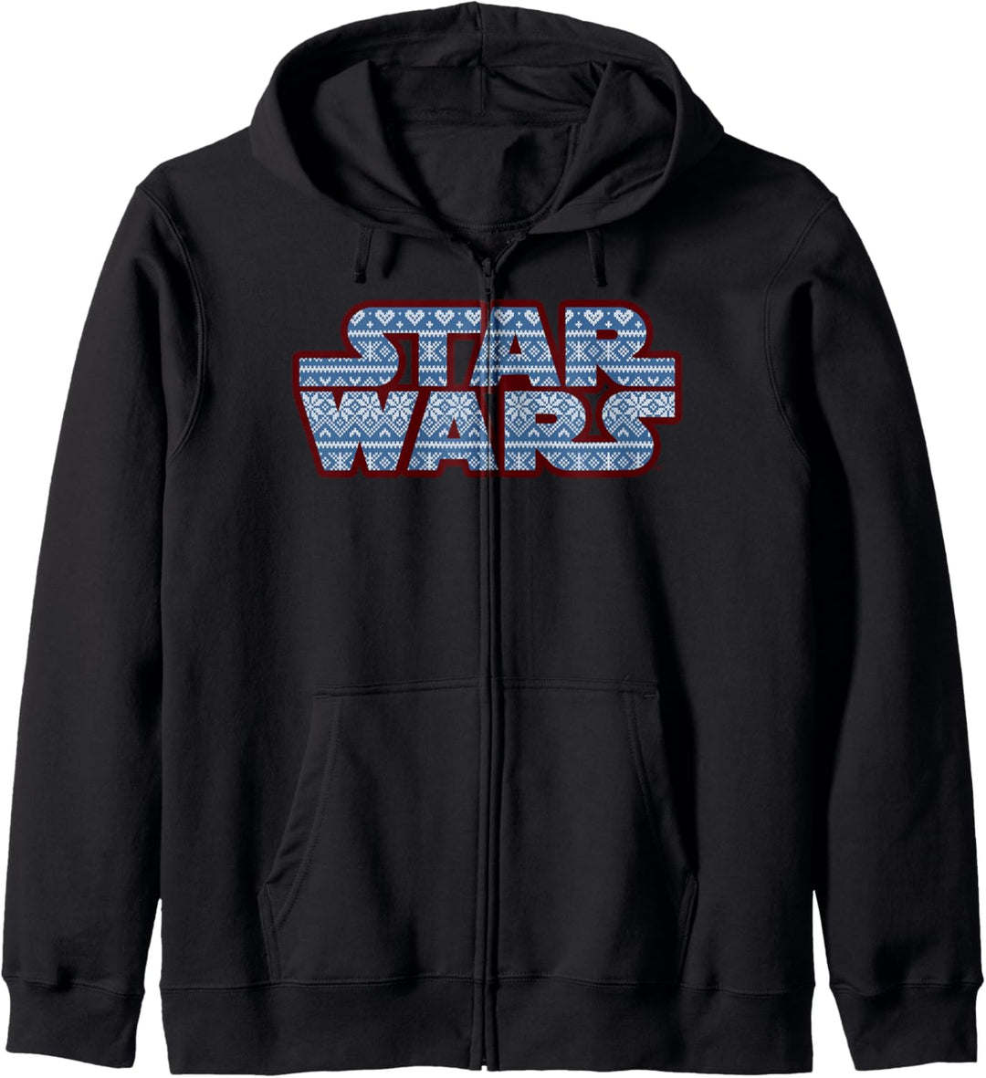 Star Wars Christmas Fair Isle Style Logo Kapuzenjacke