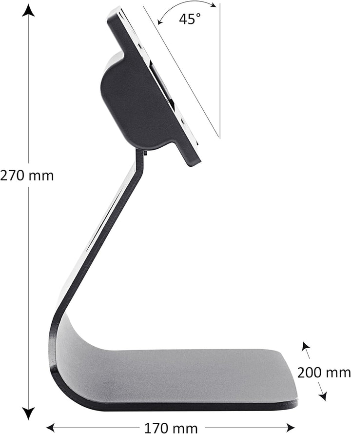 VSG24 Style Design Monitor Halterung, Vollmetall VESA 100x100 Tischhalterung, Bildschirm Standfuss P