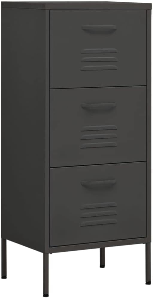 Aktenschränke mit 3 Schubladen, vertikaler Metallschrank, freistehend, Küche, Speisekammer, Aufbewah