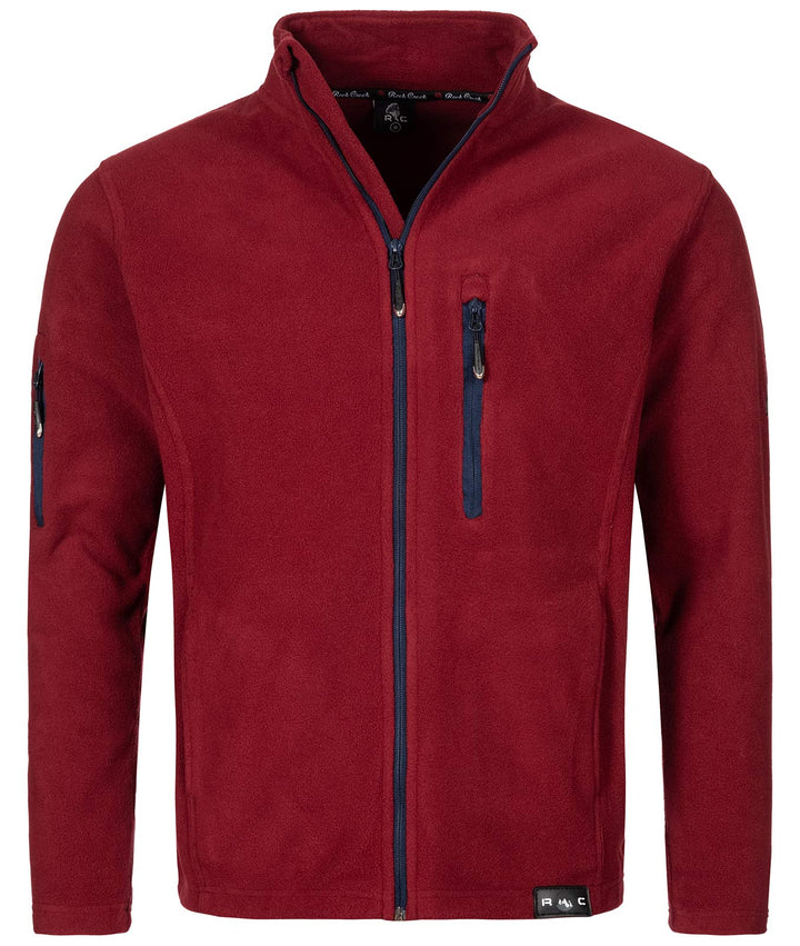 Rock Creek Herren Fleece Jacke Outdoor Wanderjacke H-197 S Weinrot, S Weinrot