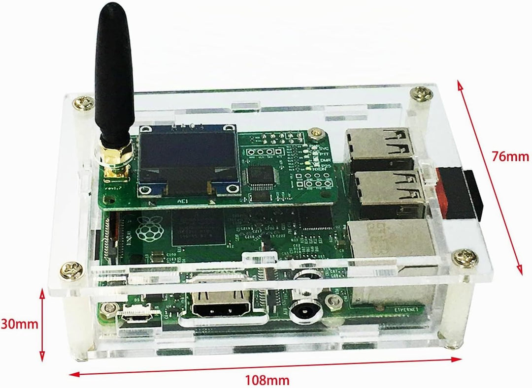 All-New DMR Hotspot Ethernet Port Assembled Radio Station WiFi Voice Modem Support DMR Dstar YSF P25