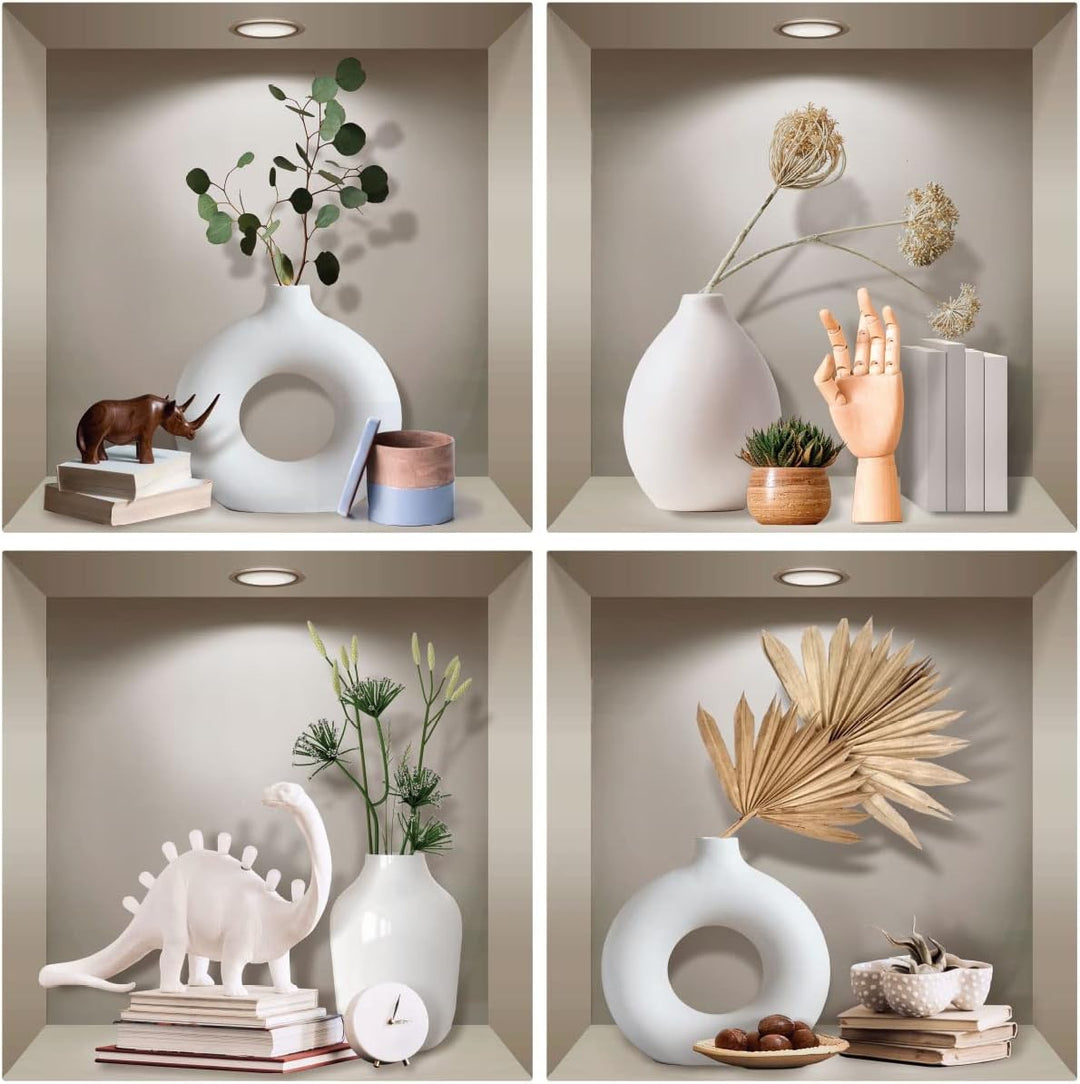 3D-Aufkleber selbstklebend, 3D-Effekt, dekoratives Design – Wandaufkleber für Schlafzimmer Erwachsen