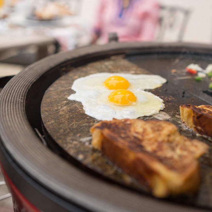 KamadoJoe KJ-HCGSSTONE, Halbmond Speckstein Kochfläche Grillzubehör Kompatibel mit Kamado Joe Classi