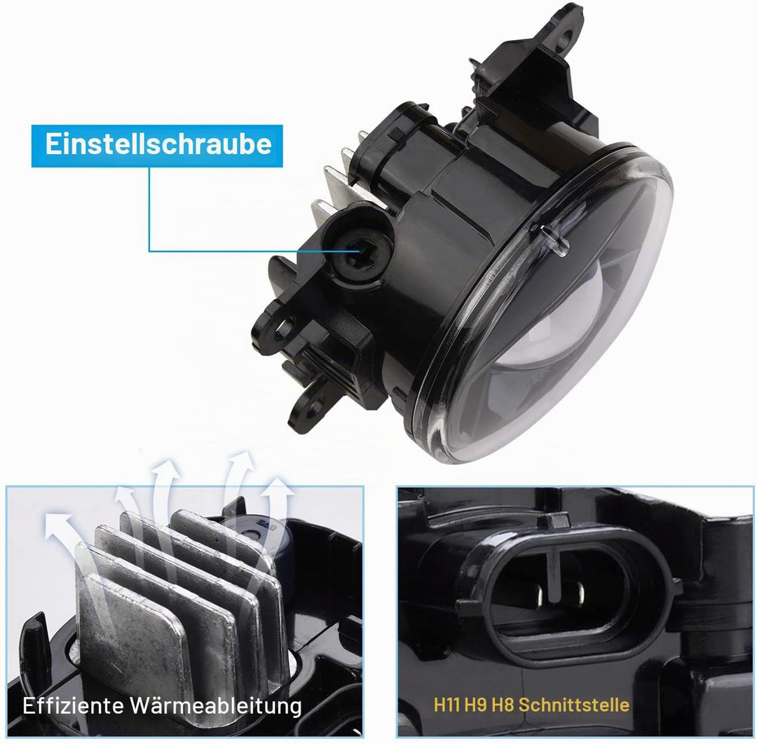 SIEMID Neue Generation LED Nebelscheinwerfer Paar für Hond.a Civic CR-V Fit CR-Z Insight Pilot Cross