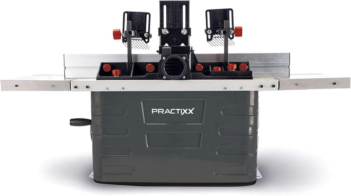Practixx Fräsmaschine PX-TFM40 Tischfräsmaschine | Leistung 1500W | Spannzangen 6/8/12mm | Spindelhö