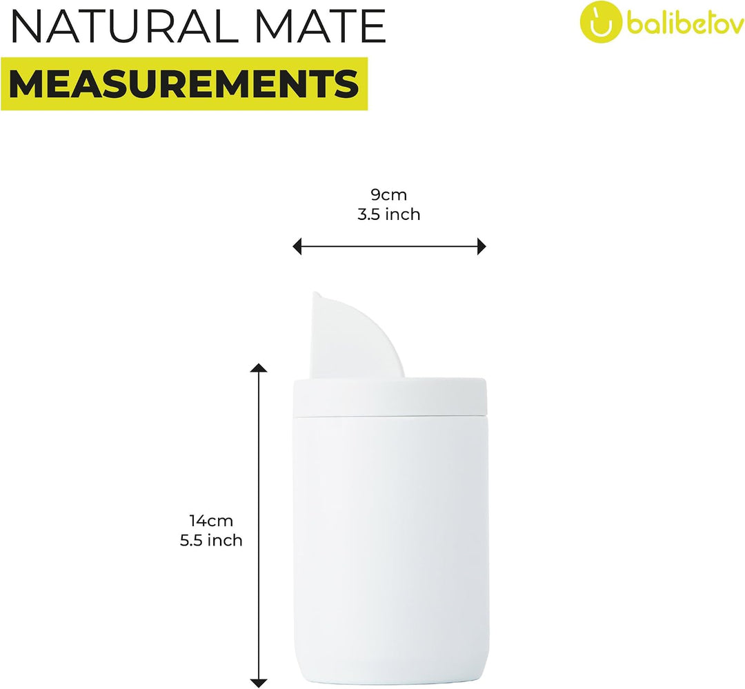 BALIBETOV Yerba Mate-Behälter (Yerbero) mit AusgieÃƒŸer ââ‚¬â€œ Langlebige Behälter aus 304 Edelstah