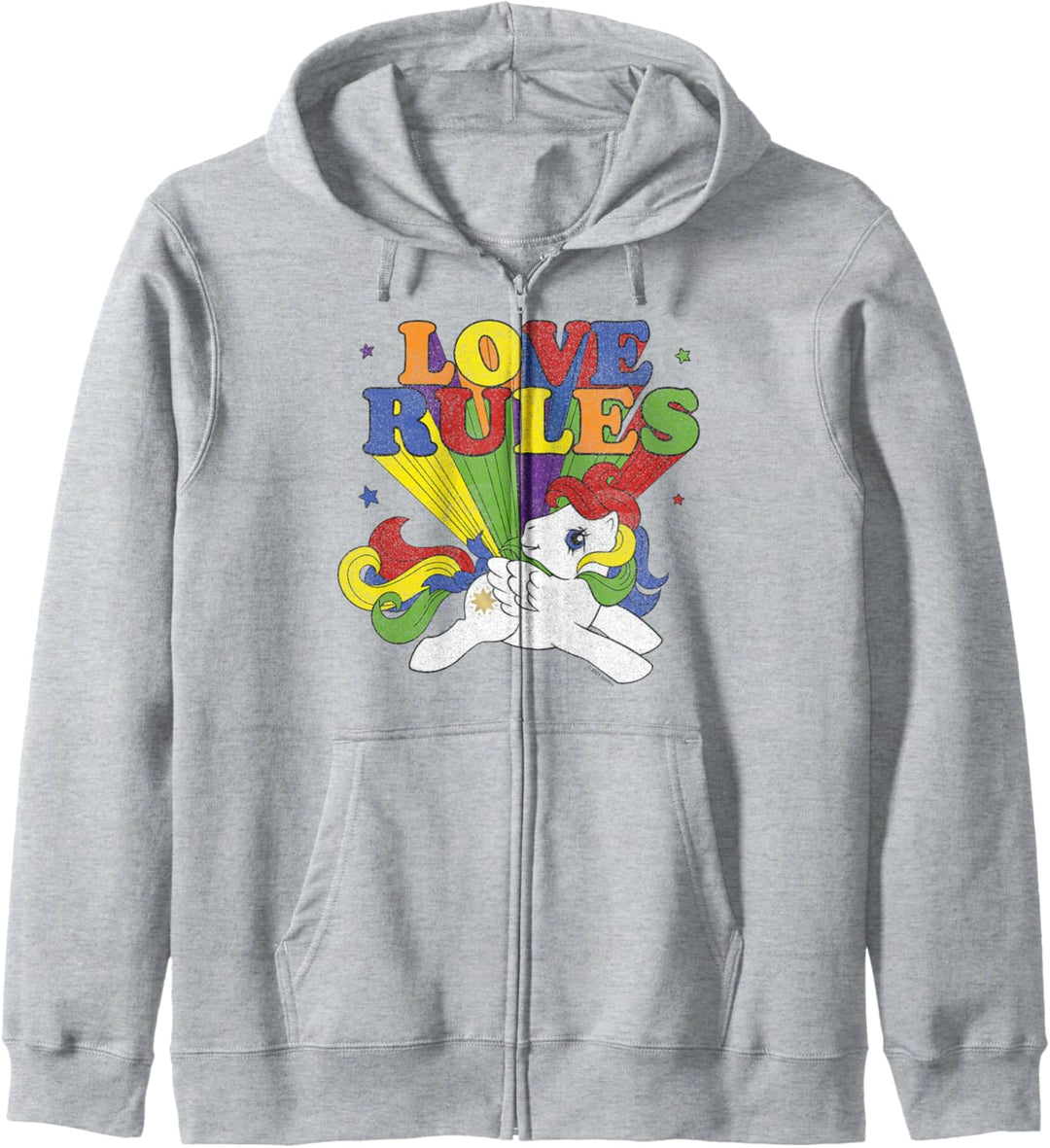 My Little Pony Rainbow Text My Love Rules Kapuzenjacke