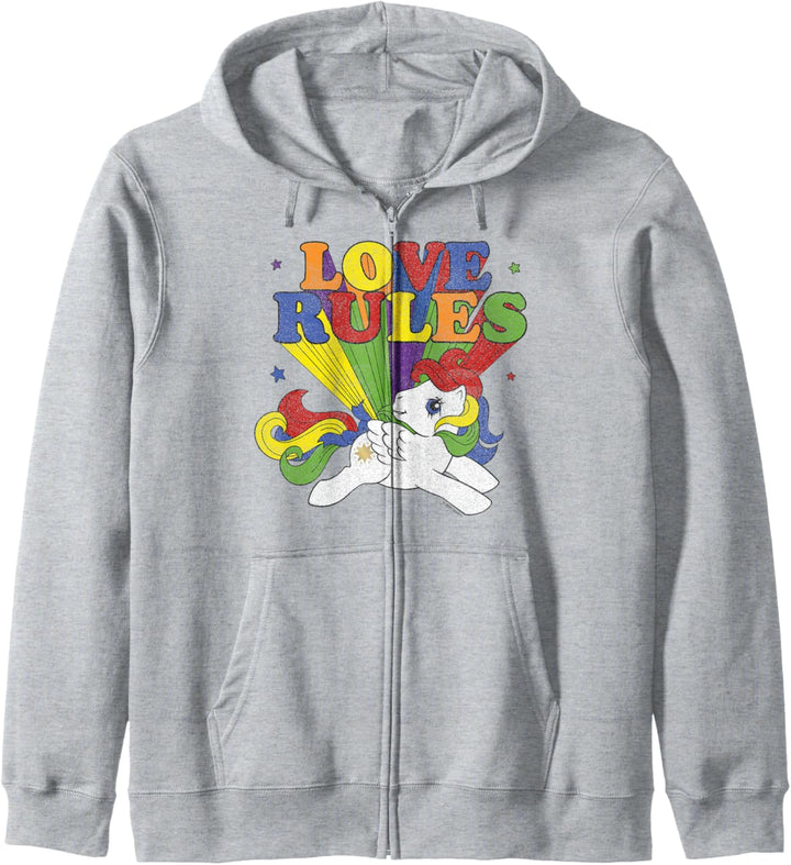 My Little Pony Rainbow Text My Love Rules Kapuzenjacke