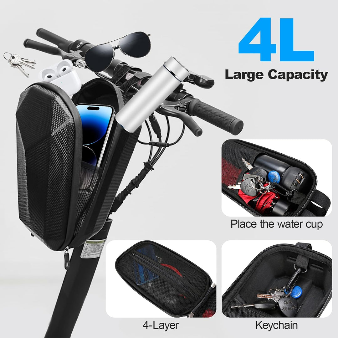 Giabuao 4L E Scooter Tasche für Roller, wasserdichte Rollertasche mit Schnellverschluss,Front Tube B