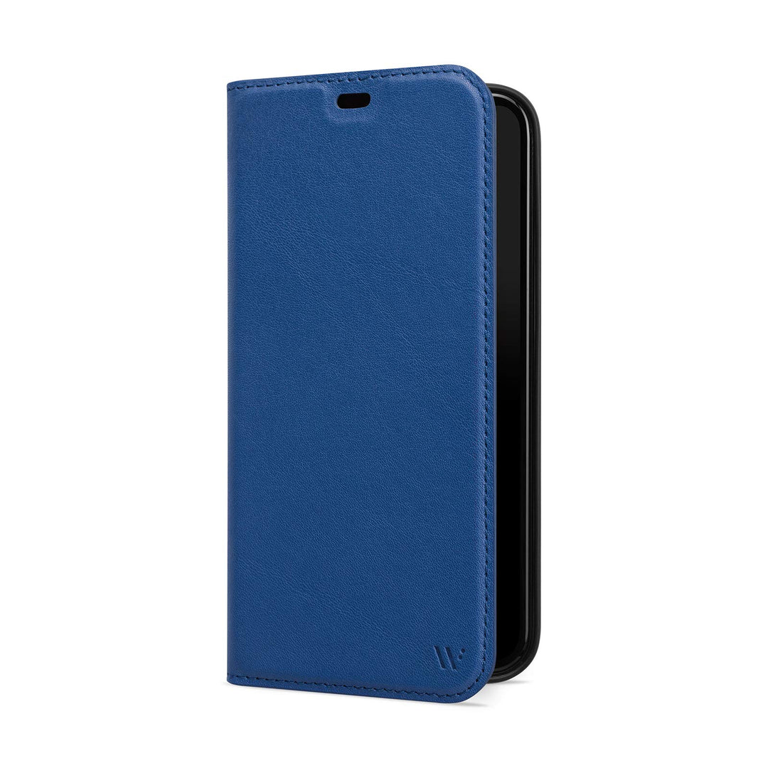 WIIUKA Hülle für iPhone 12 Pro Max Lederhülle, Deutsches Premium Leder, mit Kartenfach, extra Dünn,